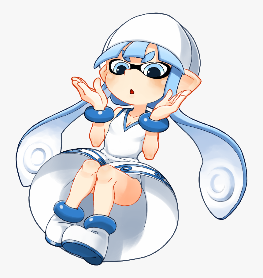 Yoshi"s Woolly World Clothing White Nose Joint Cartoon - Squid Girl Inkling Art, HD Png Download, Free Download