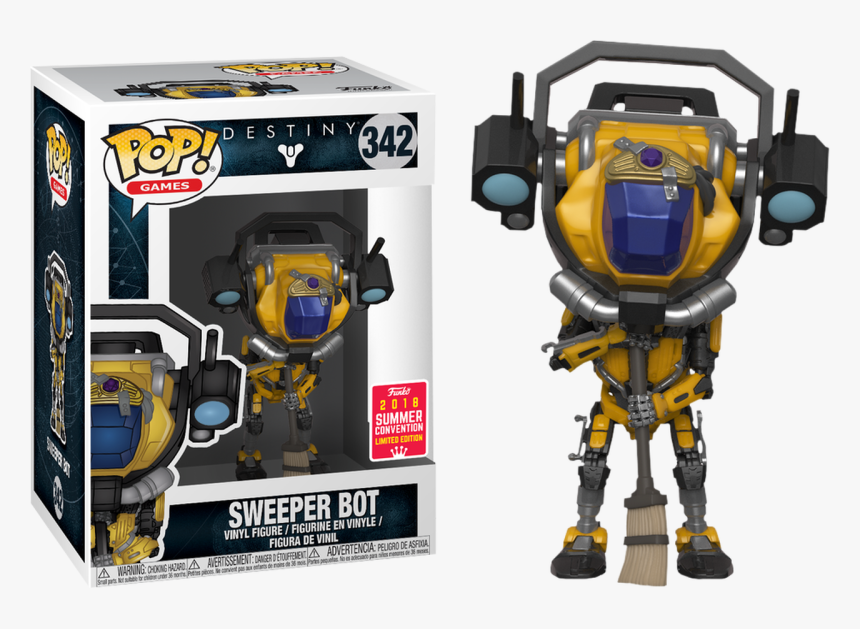 Sweeper Bot Sdcc18 Pop Vinyl Figure - Destiny Sweeper Bot Funko Pop, HD Png Download, Free Download