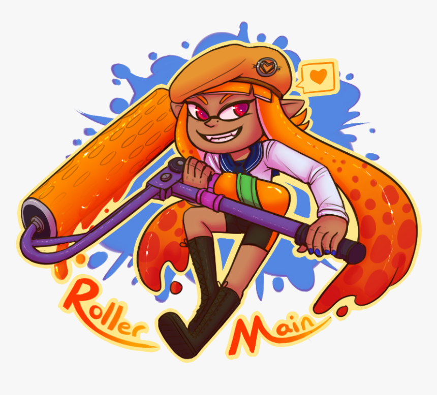 Splatoon Charms - Splat Roller - Cartoon, HD Png Download, Free Download