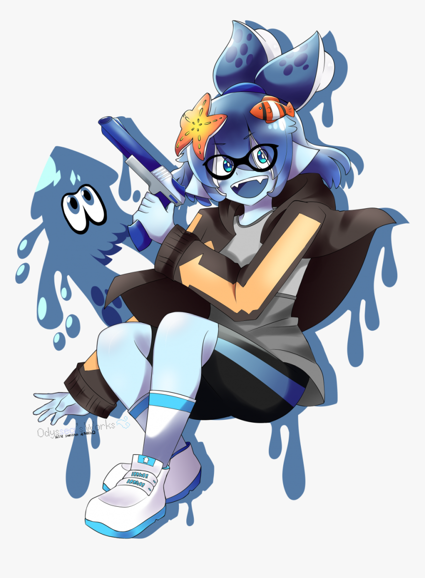 Elite Inkling Heroes - Cartoon, HD Png Download, Free Download