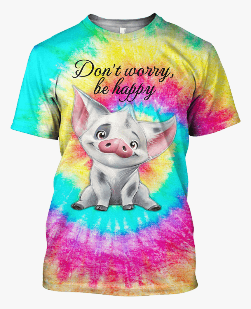 Gearhuman 3d Don"t Worry Pig Tshirt - Hippopotamus, HD Png Download, Free Download