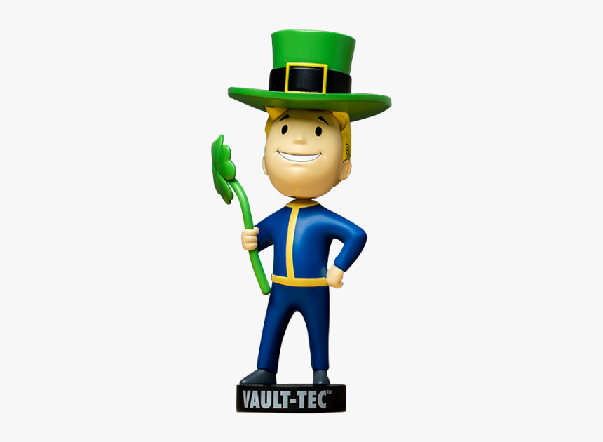 Fallout Vault 76 Special Bobblehead Luck - Cartoon, HD Png Download, Free Download