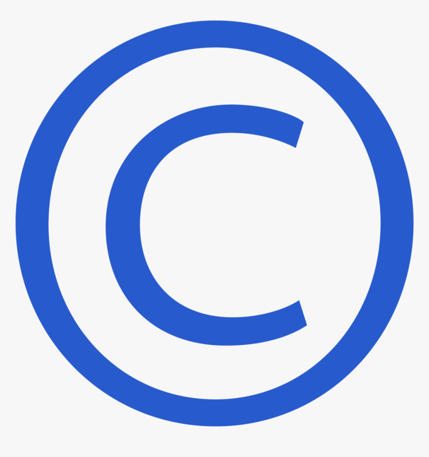 Blue Copyright Symbol , Png Download - Blue Numbers In Circles, Transparent Png, Free Download