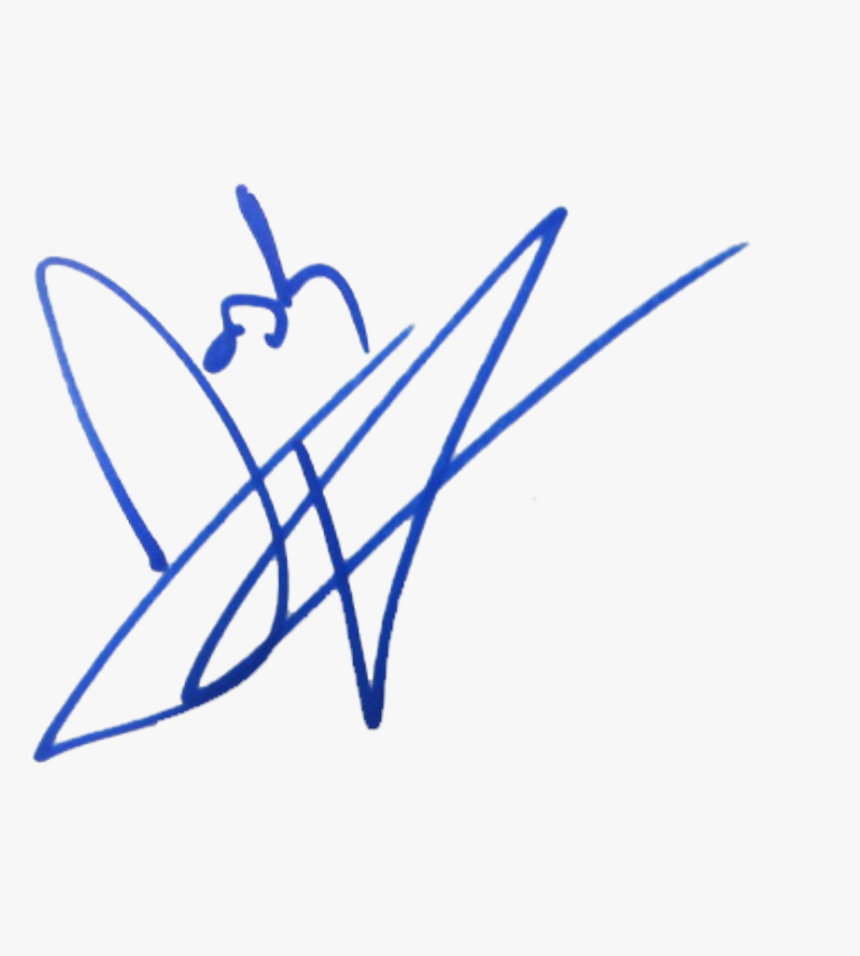 Signature Png Blue Ink, Transparent Png, Free Download