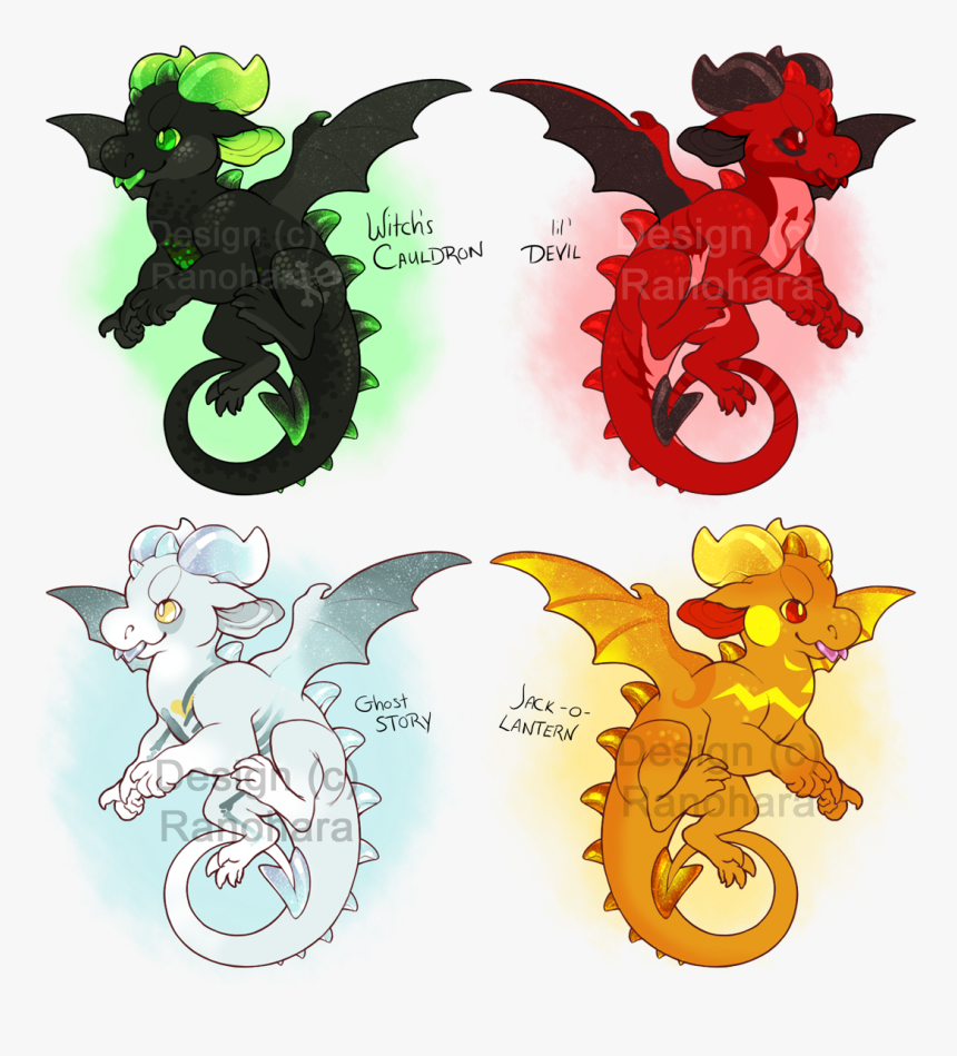 [adopt] Halloween Dragons - Halloween Dragons, HD Png Download, Free Download