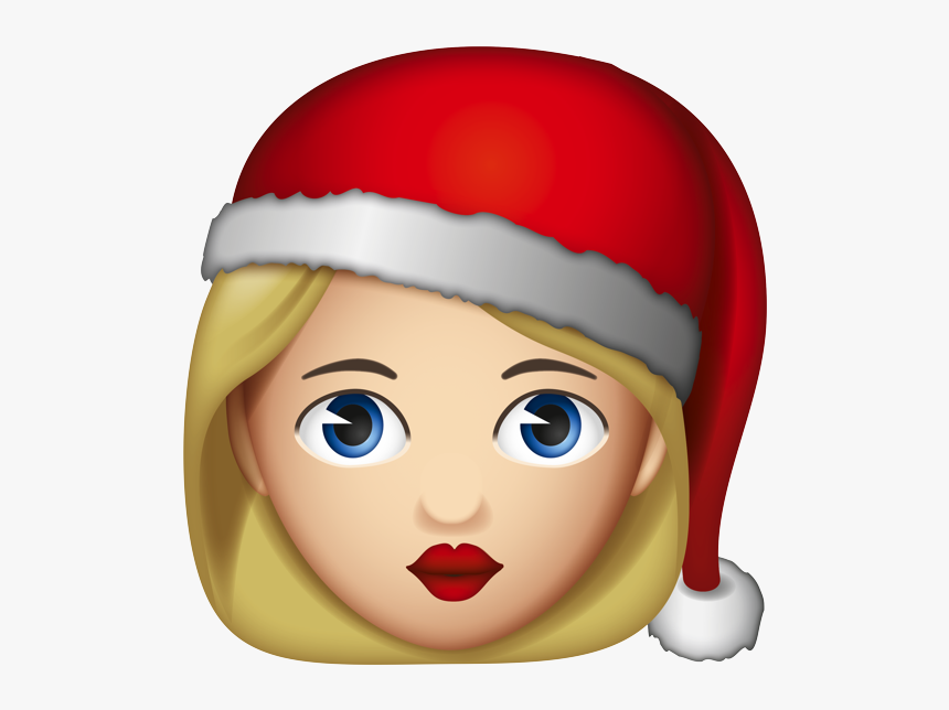 Santa Claus Emoji Woman, HD Png Download, Free Download