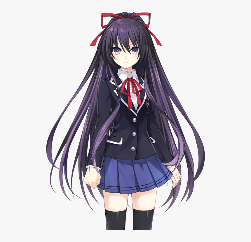 Date A Live Wiki - Anime Dark Purple Hair, HD Png Download, Free Download