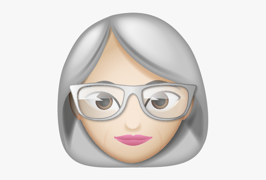 Woman Emoji With Glasses, HD Png Download, Free Download