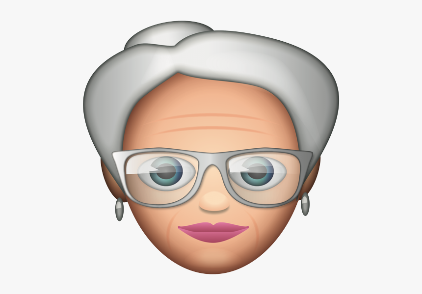 Old Woman Emoji, HD Png Download, Free Download