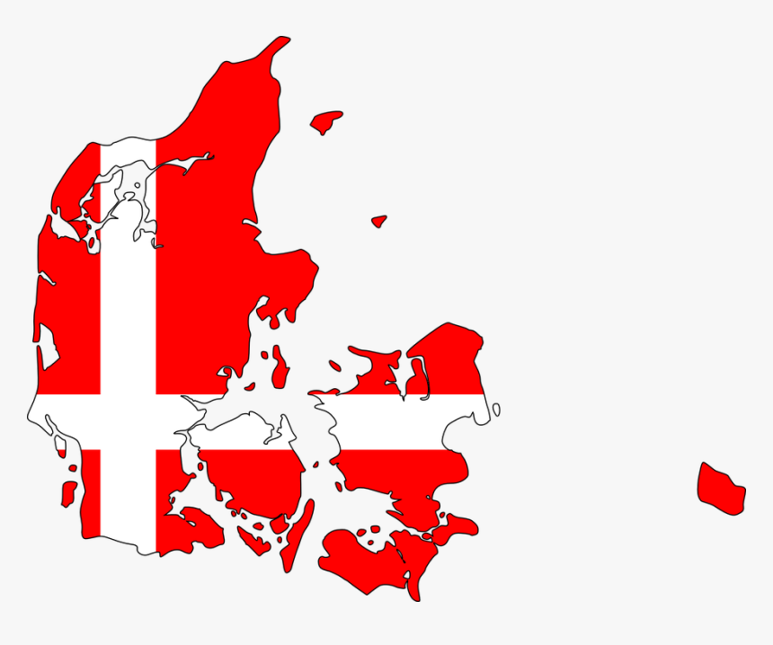 Unfinishedarticleart - Denmark Map Flag Png, Transparent Png, Free Download