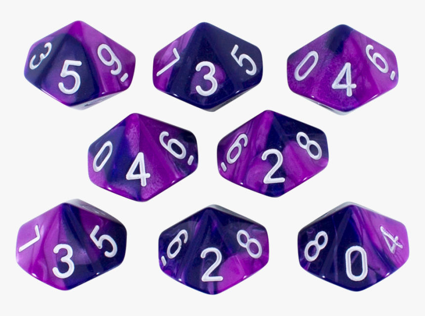 "purple Worm - D10 Dice, HD Png Download, Free Download