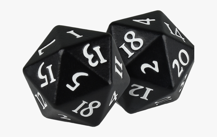 Ultra Pro D20 Dice Set Heavy Metal Black - Ultra Pro Heavy Metal D20 2 Dice Set White, HD Png Download, Free Download