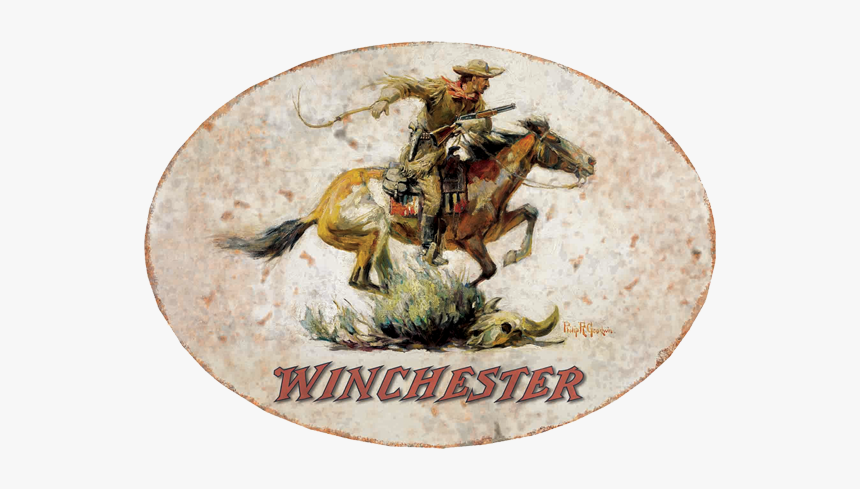 Winchester Horse & Rider Sign W1001 - Winchester Horse And Rider, HD Png Download, Free Download