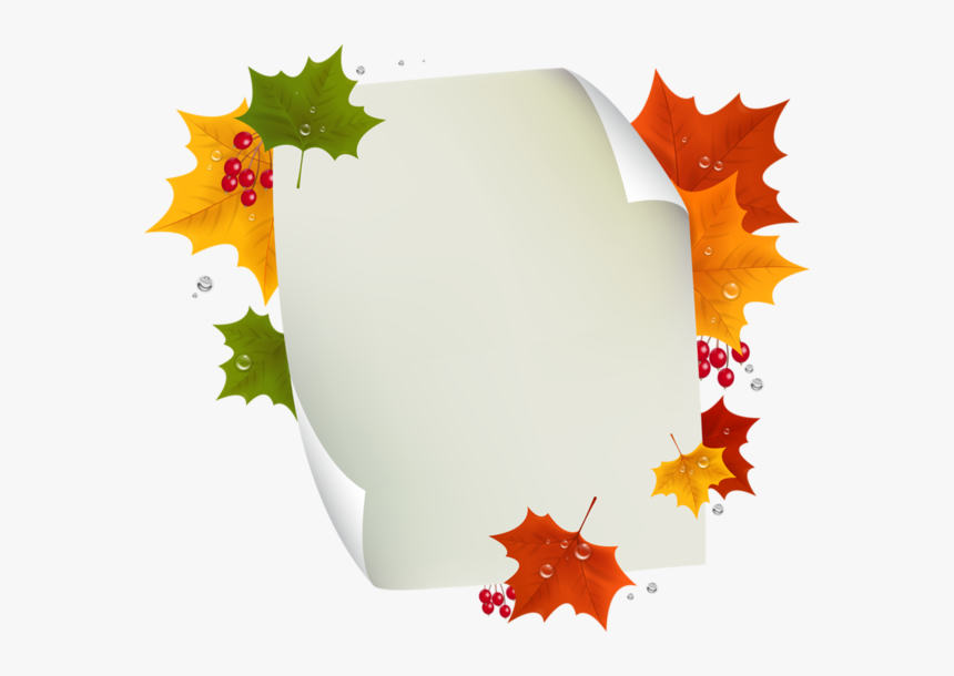 Transparent Fall Leaf Clip Art Png - Frame Clipart, Png Download, Free Download