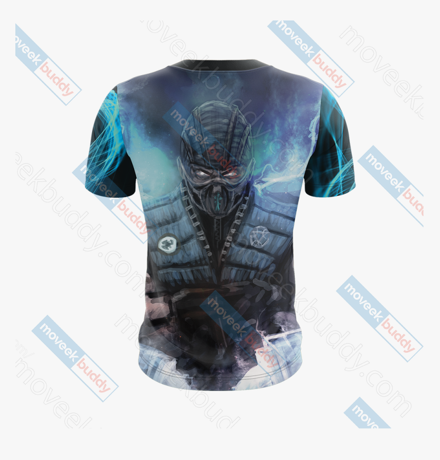 Mortal Kombat Sub Zero Unisex 3d T Shirt - Tshirt Mortal Kombat Sub Zero, HD Png Download, Free Download