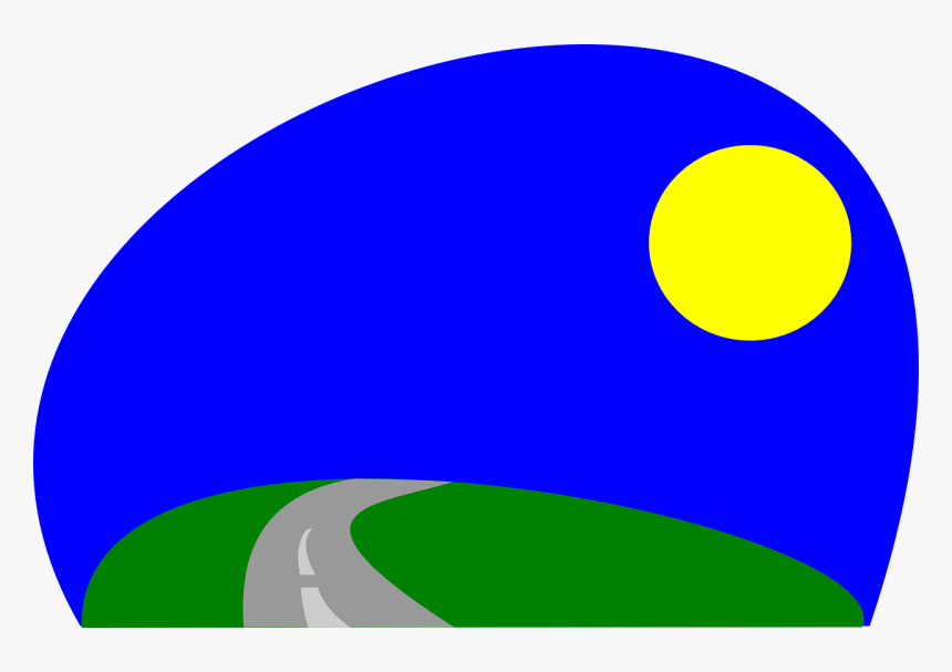 Desenho Estrada Com Paisagem, HD Png Download, Free Download