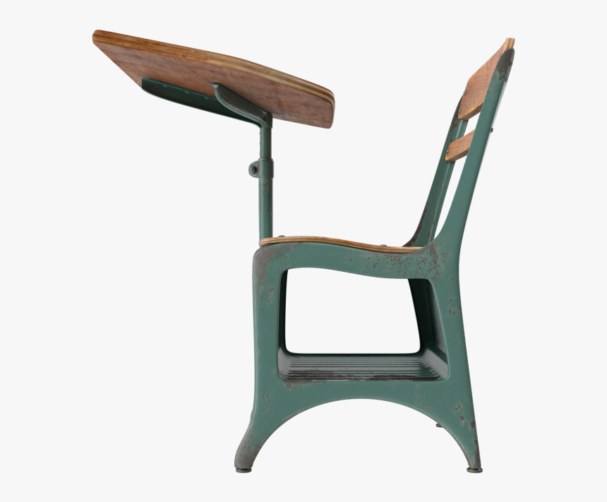 Antique School Desk Png Image - Chair, Transparent Png, Free Download