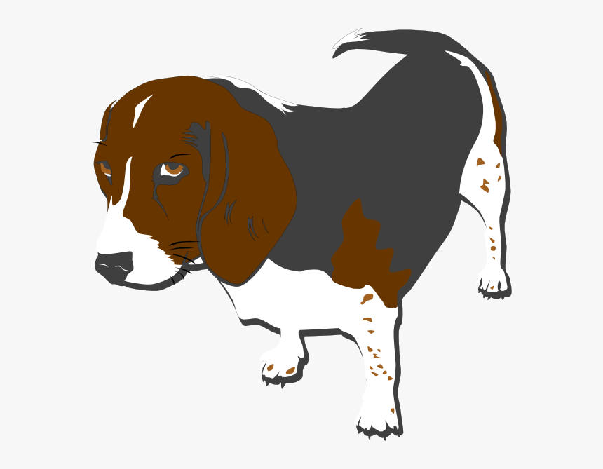 Grey Beagle Svg Clip Arts - Clipart Dog, HD Png Download, Free Download