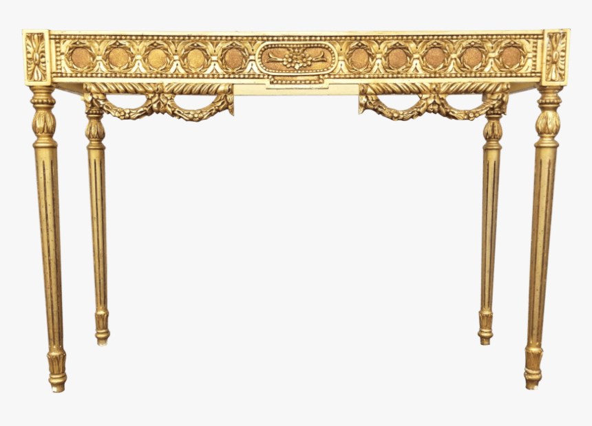 Gilded Rococo Table - Louis Xiv Table, HD Png Download, Free Download
