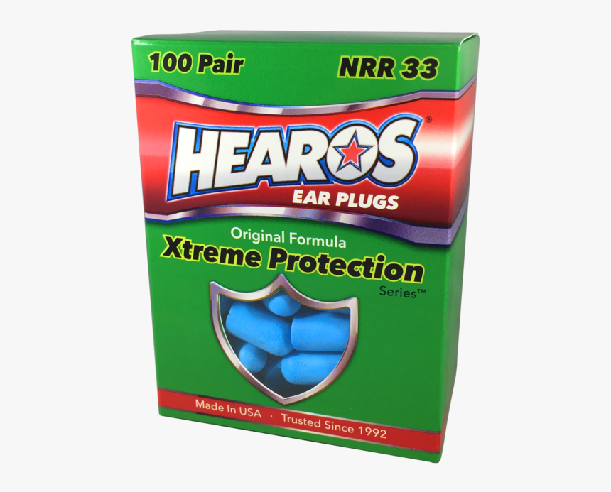 Hearos Xtreme Foam Earplugs, 33db Nrr Ear Plugs, 100 - Highest Decibel Ear Plugs, HD Png Download, Free Download