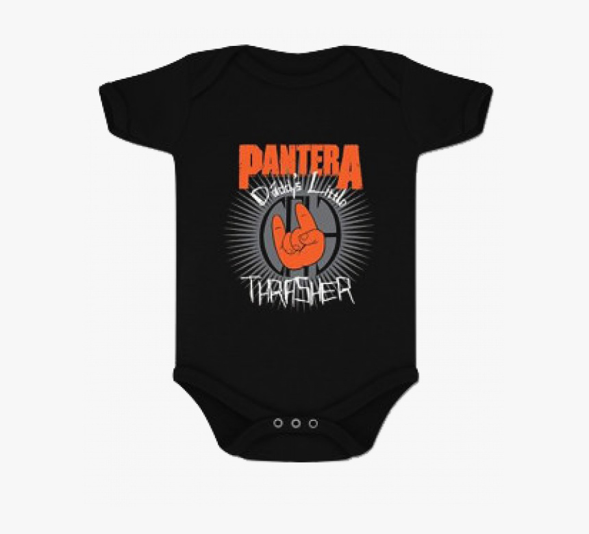 Pantera Onesie Baby Dad"s Little Thrasher - Pumpkin, HD Png Download, Free Download