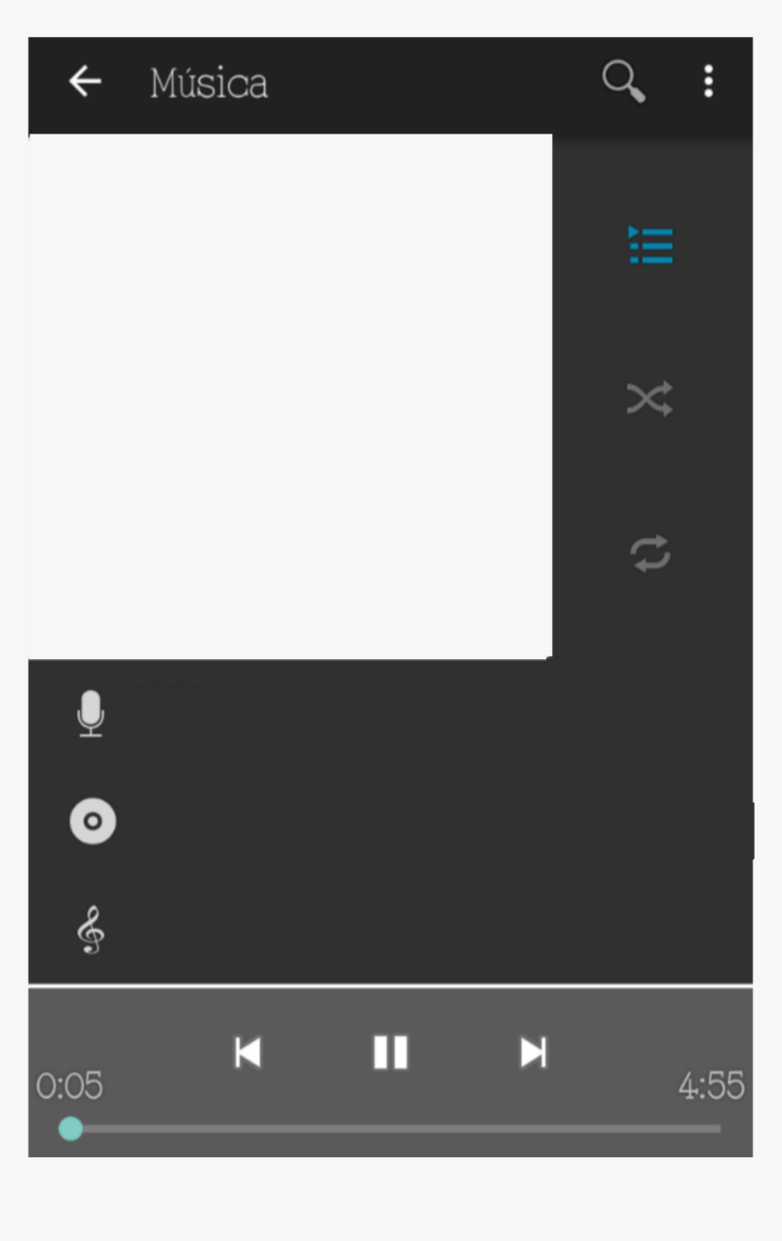 #reproductor #musicplayer #music #overlay #png - Reproductor De Musica Edit Picsart, Transparent Png, Free Download