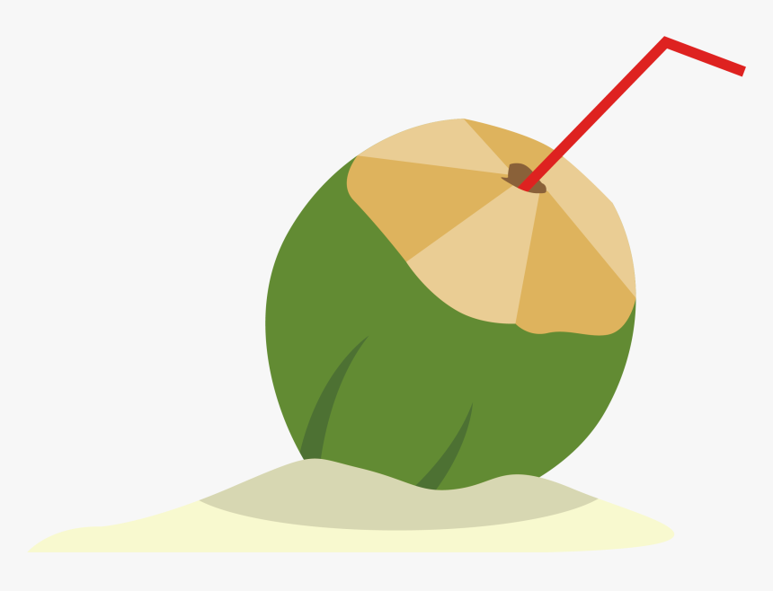 La Leche De Coco Agua De Coco - Green Coconut Vector Png, Transparent Png, Free Download