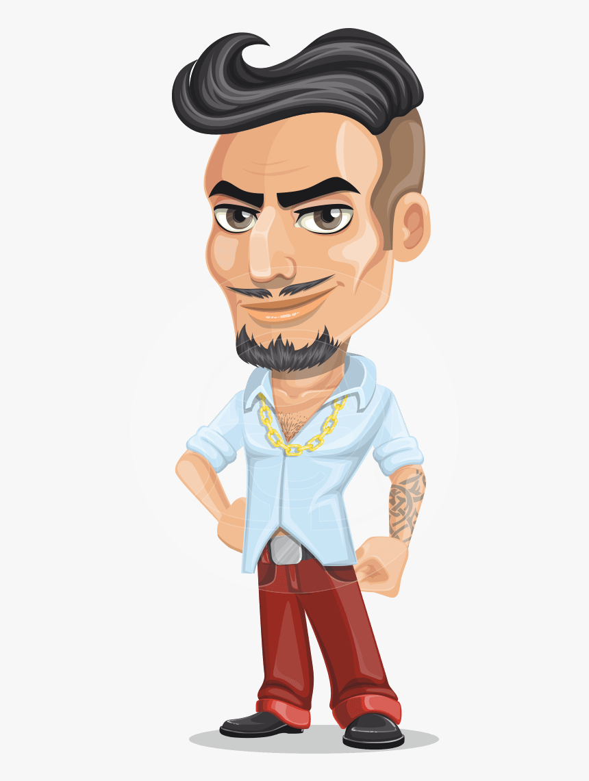 Bad Guy Cartoon Vector Character Aka Jose Dangerous - Bad Man Cartoon, HD Png Download, Free Download