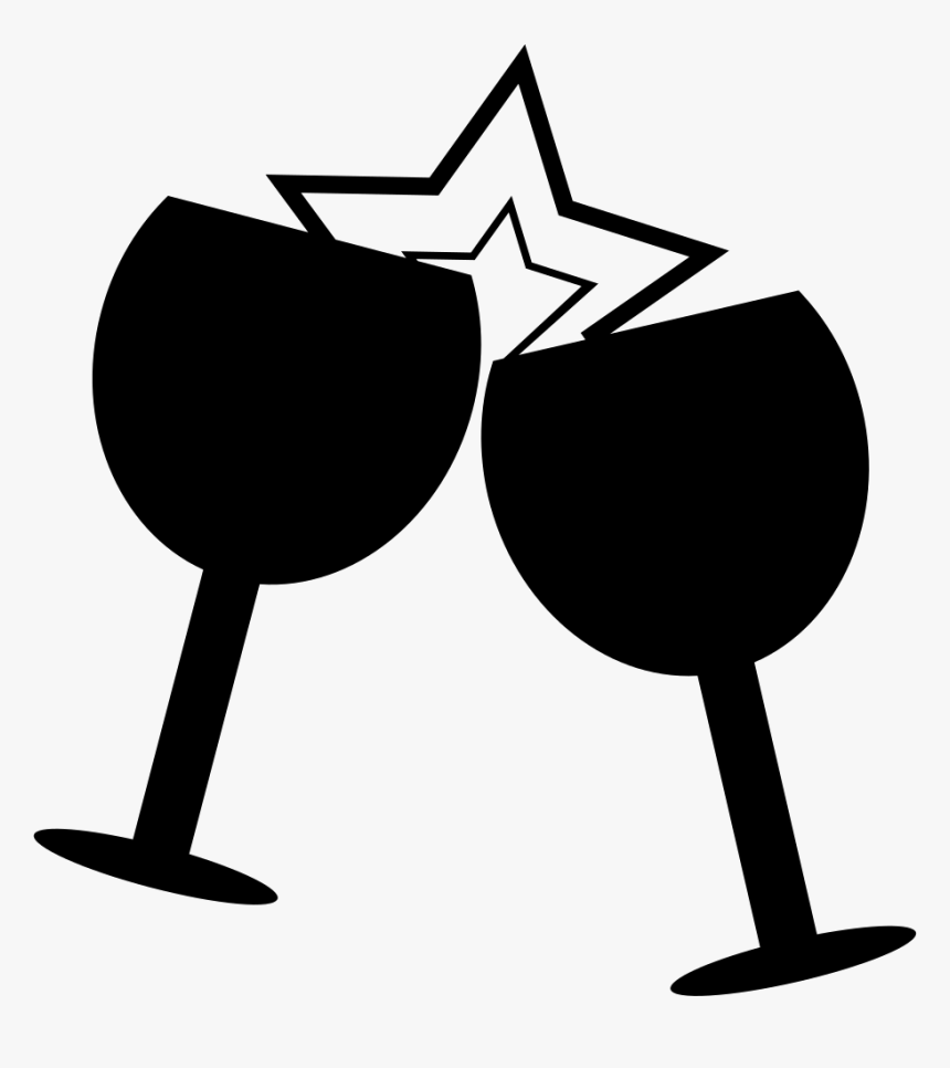 Glasses In Celebration Brindis - Wine Glass Svg Free, HD Png Download, Free Download