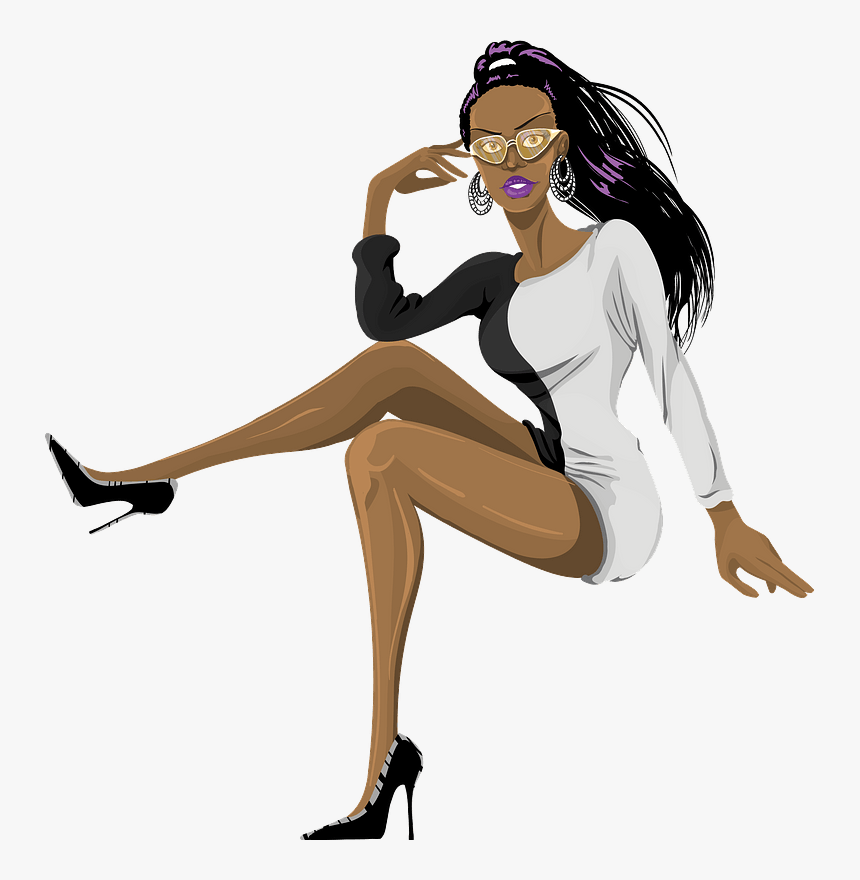 Black Woman Silhouette Free, HD Png Download, Free Download