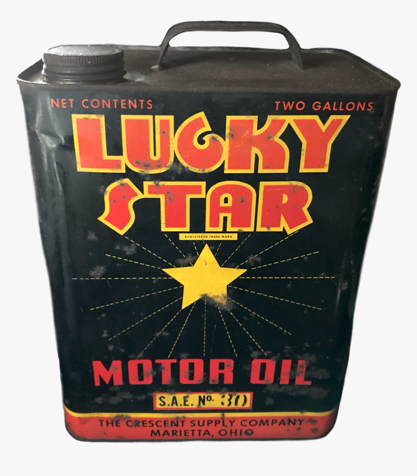 Lucky Star Oil Can - Alcoholic Beverage, HD Png Download, Free Download