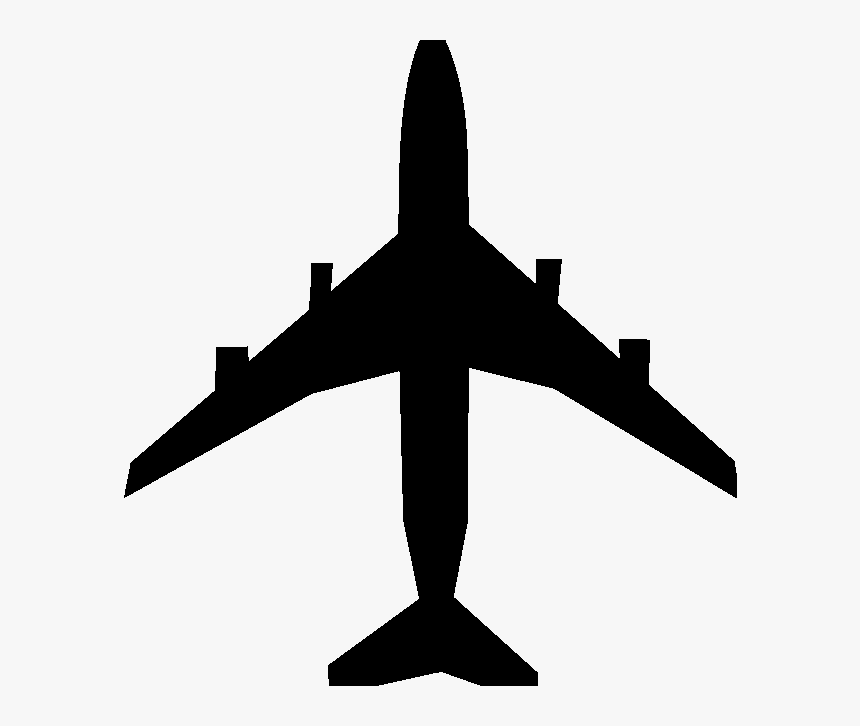 Boeing 747 Silhouette , Png Download - Transparent Airplane Silhouette Png, Png Download, Free Download