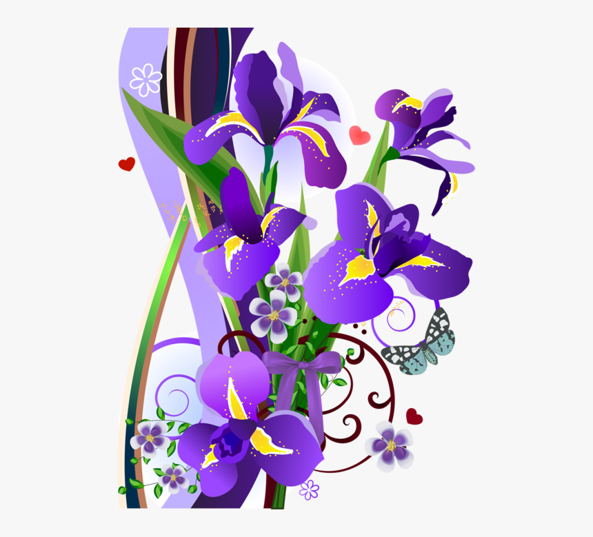 Download Spring Flowers Vector Png Clipart Flower Clip - 菖蒲 イラスト 無料, Transparent Png, Free Download