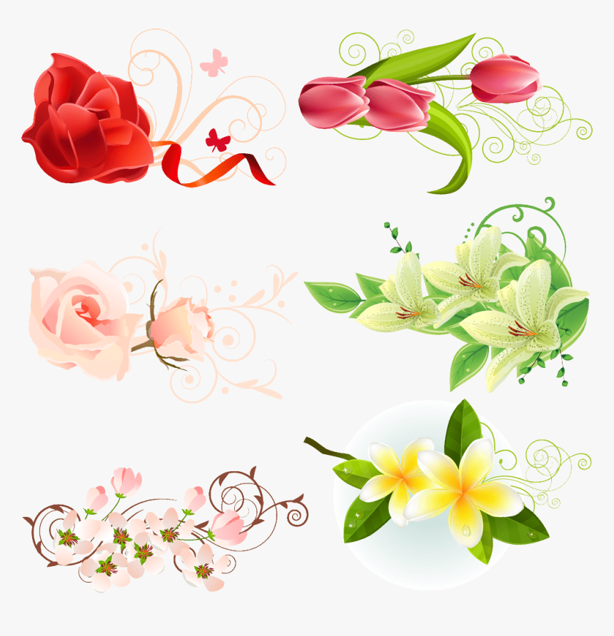 Flower Vines Vector Free Download, HD Png Download, Free Download