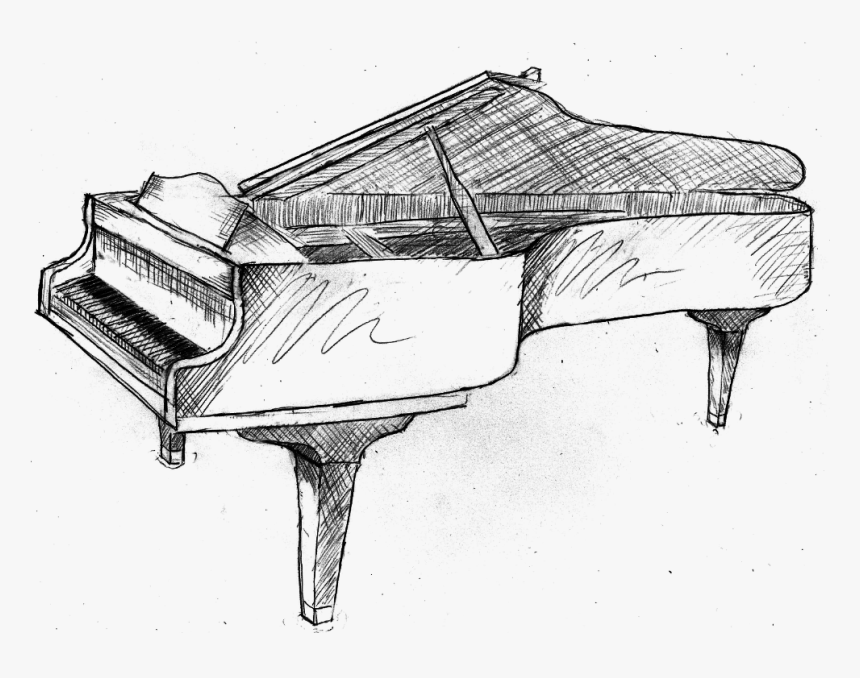 Piano Sketch Png, Transparent Png, Free Download