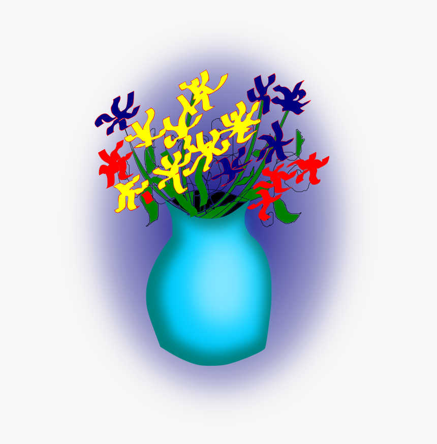 Florero Whit Flours Columbia - Clip Art, HD Png Download, Free Download