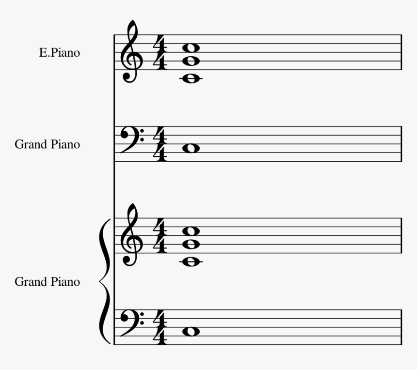 Bass Stave Of Multi-stave Instrument Imports As Grand - Double Cadence, HD Png Download, Free Download