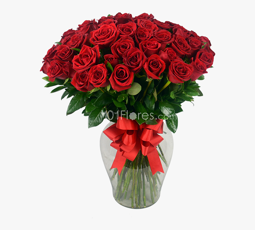 Pasión En Florero - Garden Roses, HD Png Download, Free Download