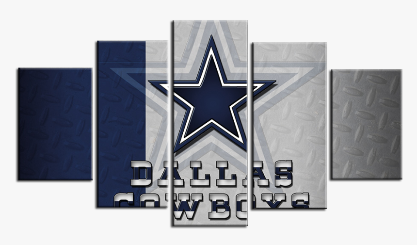 Dallas Cowboys Football Wall Art On Canvas - Dallas Cowboys, HD Png Download, Free Download