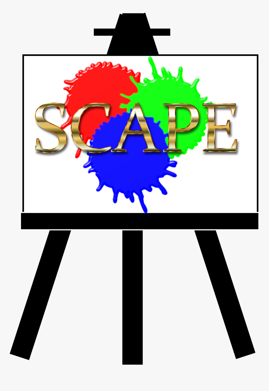 Human Behavior,area,text - Paintings On An Easel Clipart .png, Transparent Png, Free Download