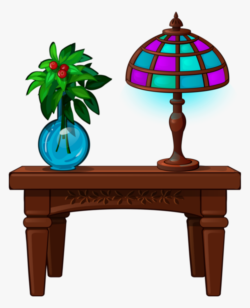 Florero En La Mesa Animado Clipart , Png Download - Clip Art, Transparent Png, Free Download