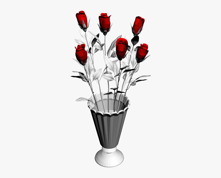 Vase With Roses Max Model - Floreros Para Revit, HD Png Download, Free Download
