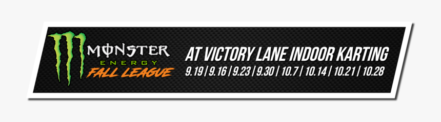 Fall League 2019 Website Banner - Monster Energy, HD Png Download, Free Download