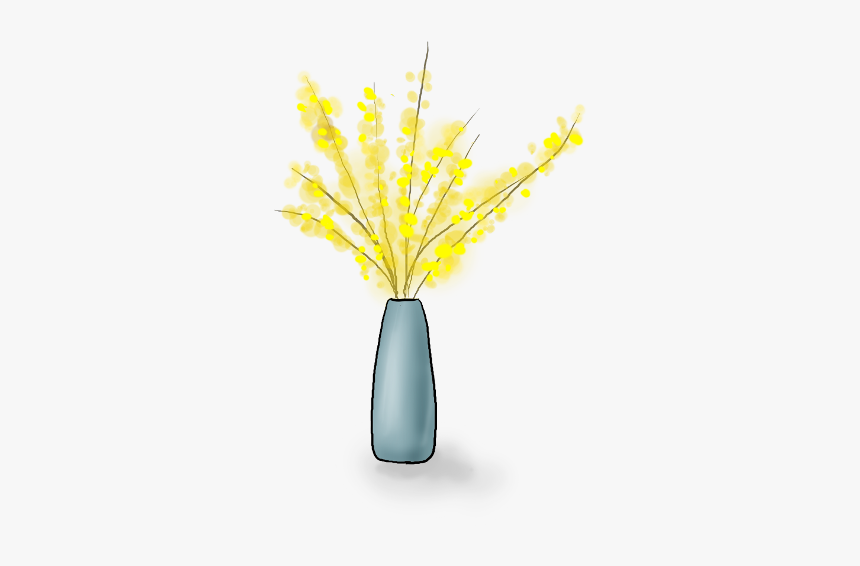 Ftestickers Vase Flowers Chinesestyle Yellow Freetoedit - Vase, HD Png Download, Free Download