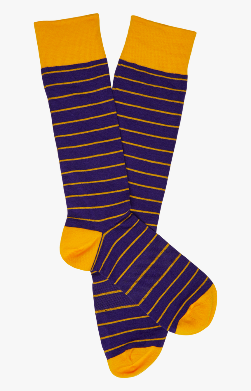 Purple And Gold - Sock, HD Png Download, Free Download