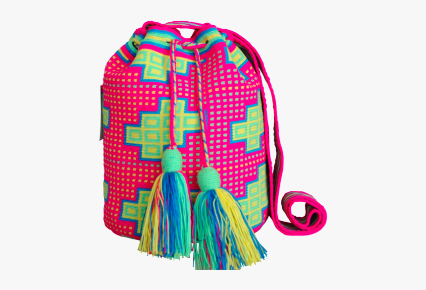 Shop Mariya Neon Pink Yellow Mochila - Backpack, HD Png Download, Free Download