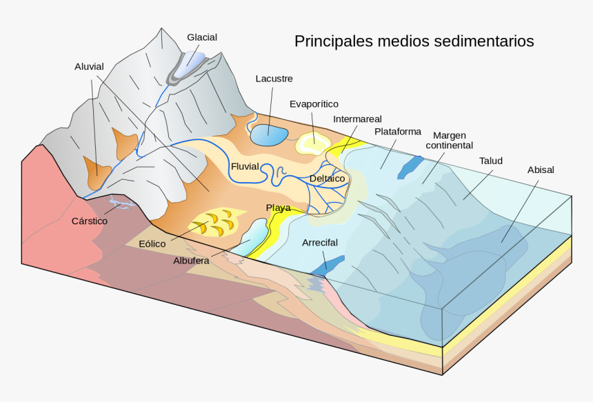 Sedimentary Rock Formation Diagram, HD Png Download, Free Download