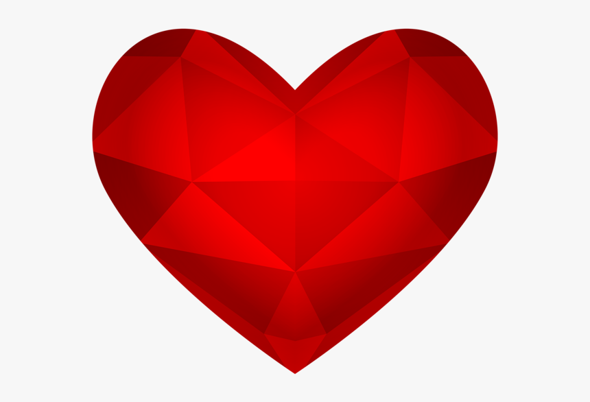 #red #heart #jewel #bling #accents #decorative - Heart, HD Png Download, Free Download