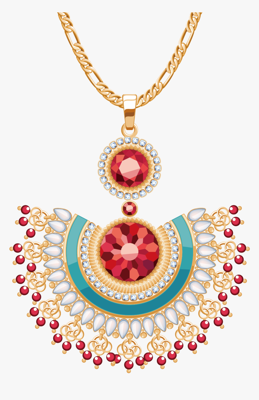 Gold Necklace Transparent Background Png, Png Download - kindpng