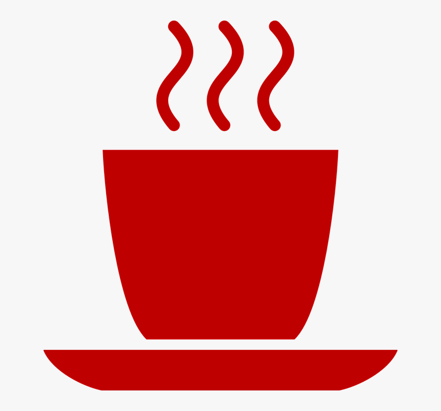 Red Coffee Cup Clip Art - Red Coffee Cup Logo, HD Png Download, Free Download